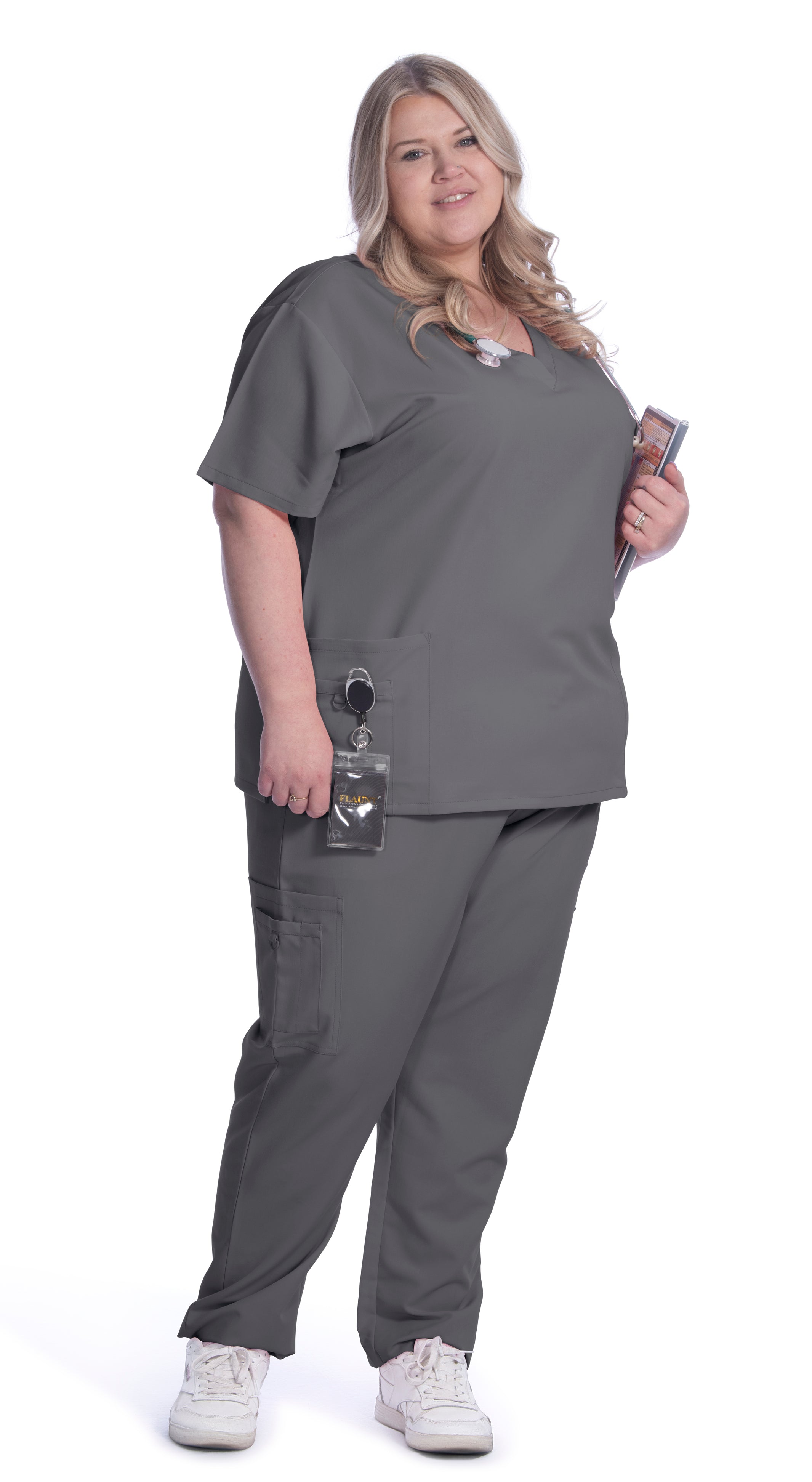 Plus size deals holiday scrubs