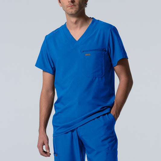 LT111 - Men's 2-Pocket V-Neck Scrub Top