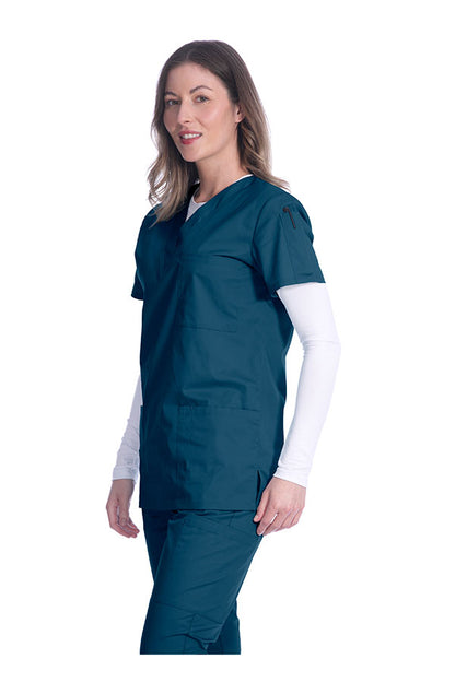 1005 Unisex Greentown Classix V-Neck Soft Cotton Scrub Top