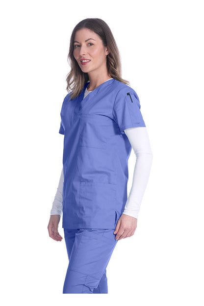 1005 Unisex Greentown Classix V-Neck Soft Cotton Scrub Top