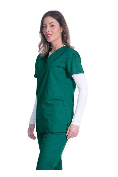 1005 Unisex Greentown Classix V-Neck Soft Cotton Scrub Top