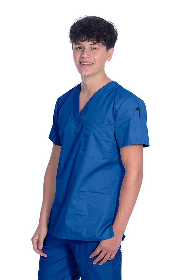 1005 Unisex Greentown Classix V-Neck Soft Cotton Scrub Top