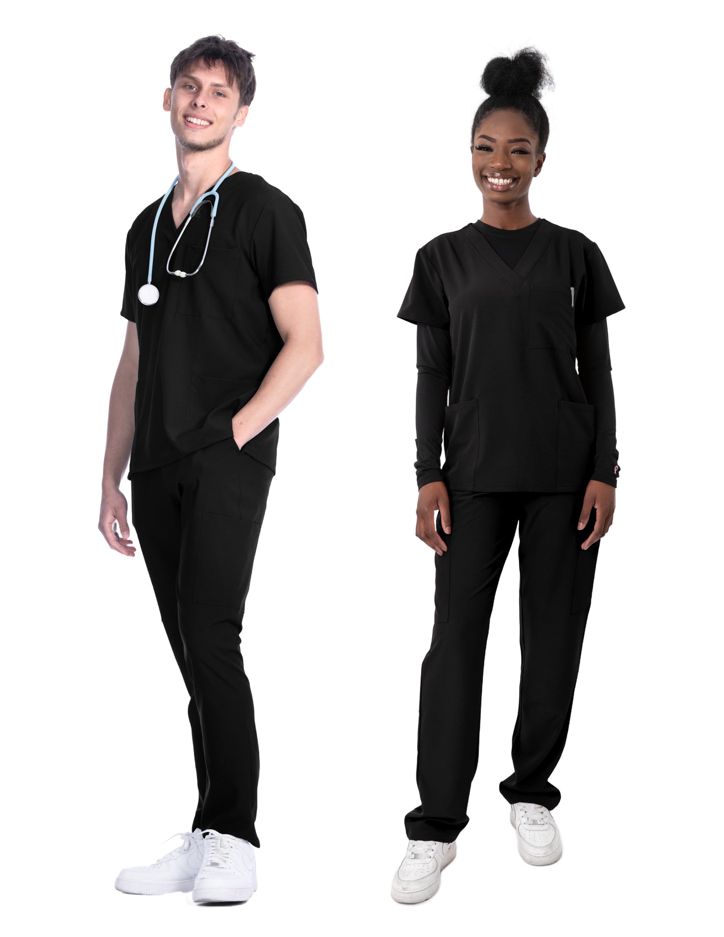 1202 Greentown 4Flex Unisex Scrub Top