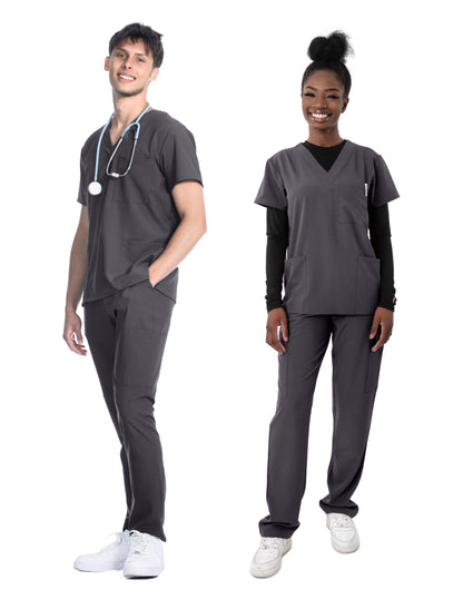 1202 Greentown 4Flex Unisex Scrub Top