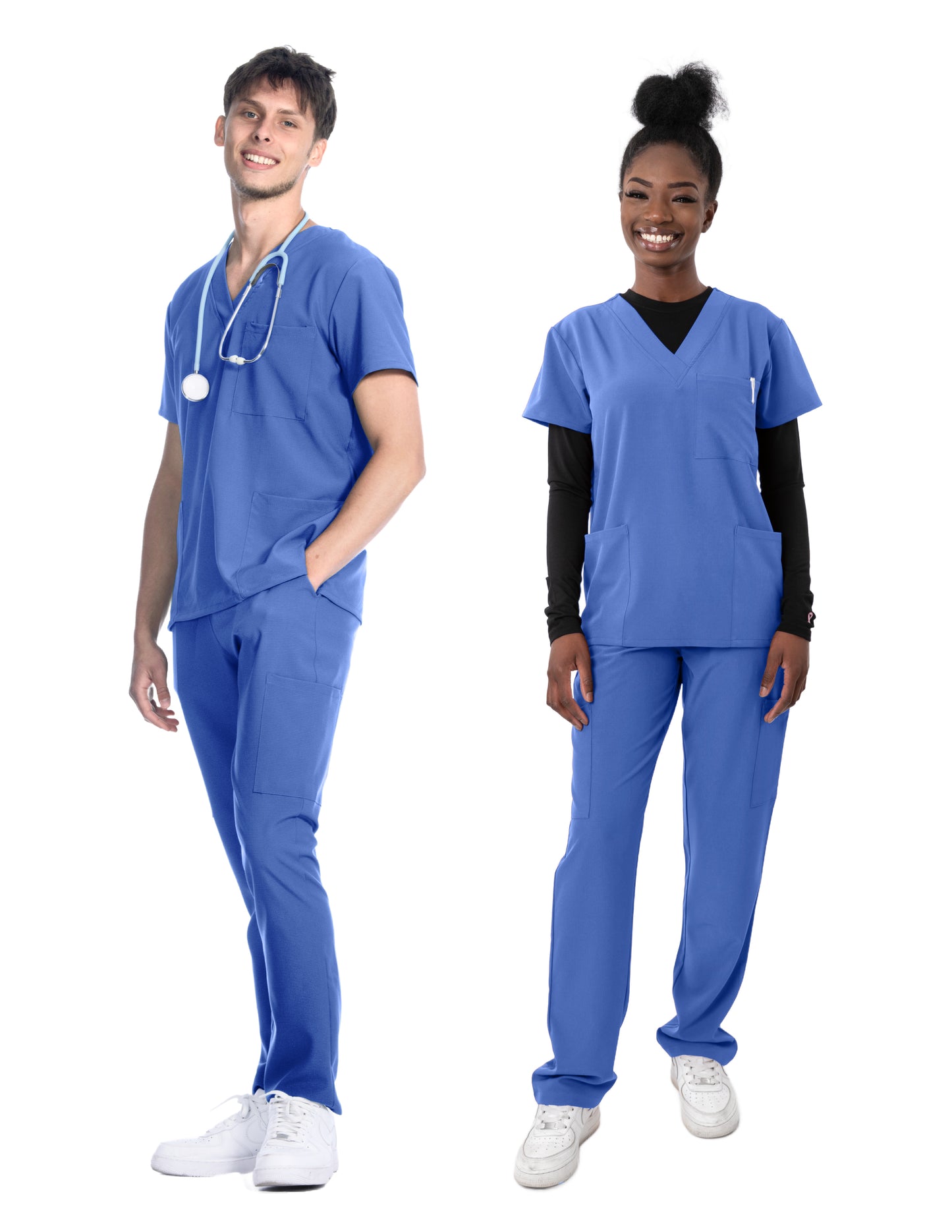 1202 Greentown 4Flex Unisex Scrub Top