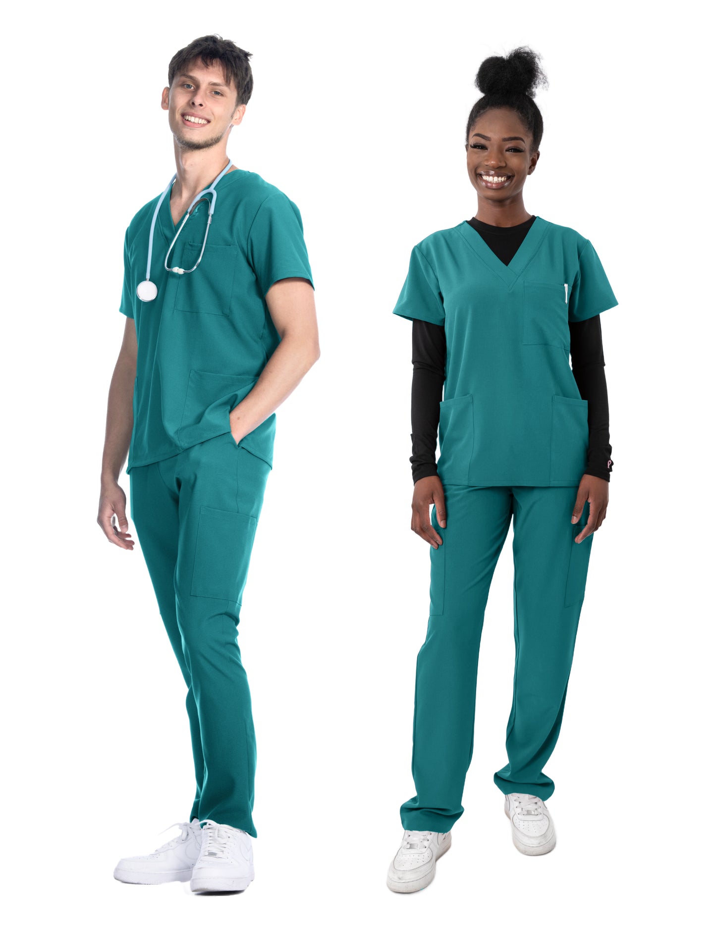 1202 Greentown 4Flex Unisex Scrub Top