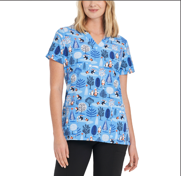 618PGWL - Penguin wonderland Women's printed top