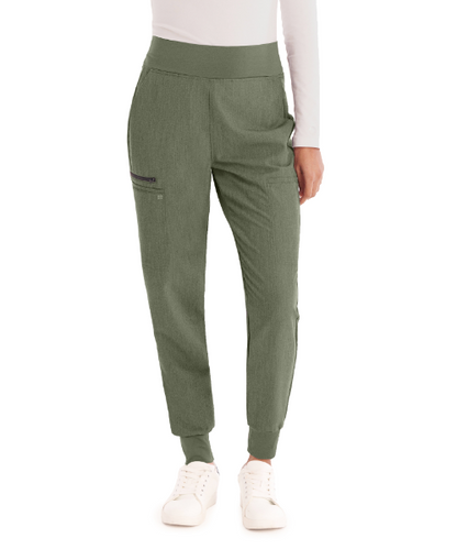 *Clearance Colours* WB410P White Cross VTess Women's Petite Joggers with Jersey Knit Contrast