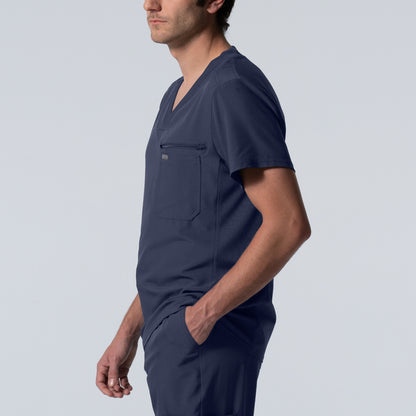 LT111 - Landau Forward Men's 2-Pocket V-Neck Scrub Top