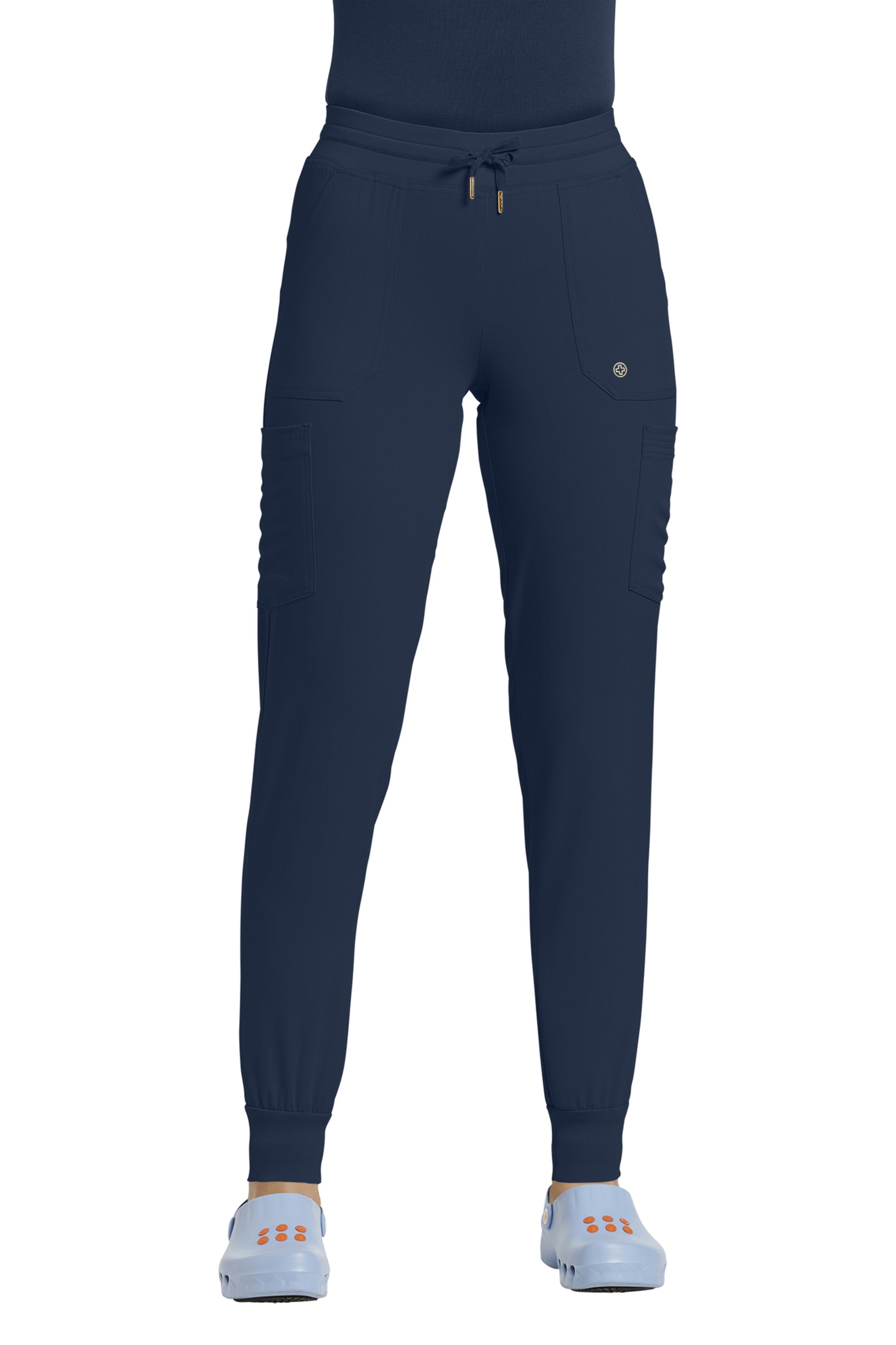 399P White Cross Fit Women's Petite Jogger Pants – Scrubs4U