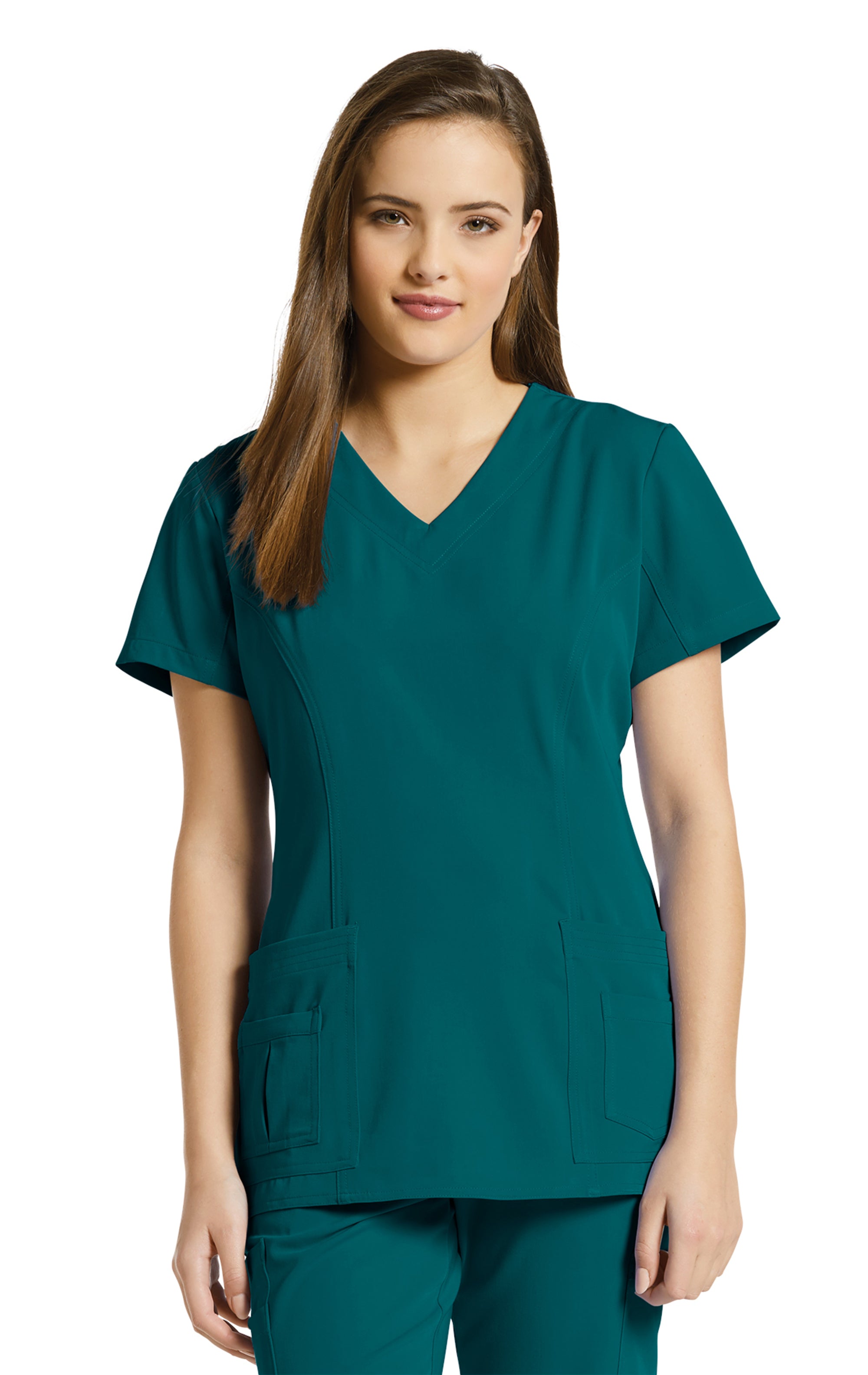 659 Women's Marvella Sculpted Scrub Top | Scrubs4U