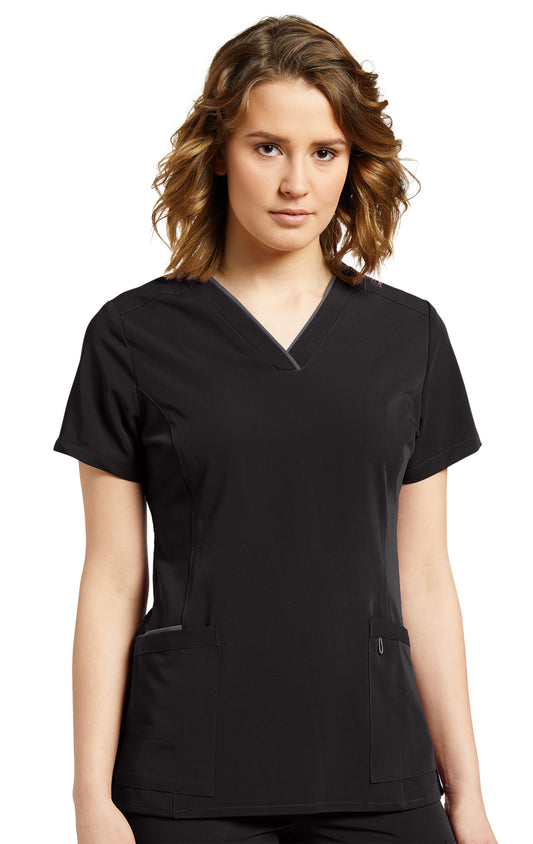 *LAST FEW* 755 Marvella Soft Scrub Top for Women with Contrast Trim